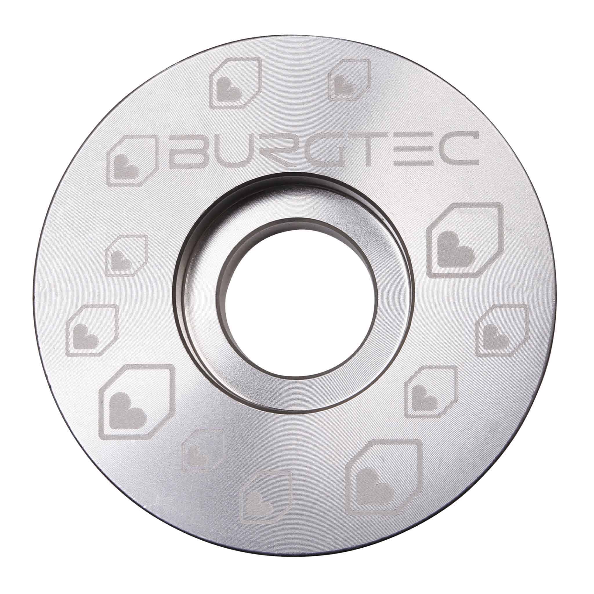 Burgtec Top Cap Rodium Silver