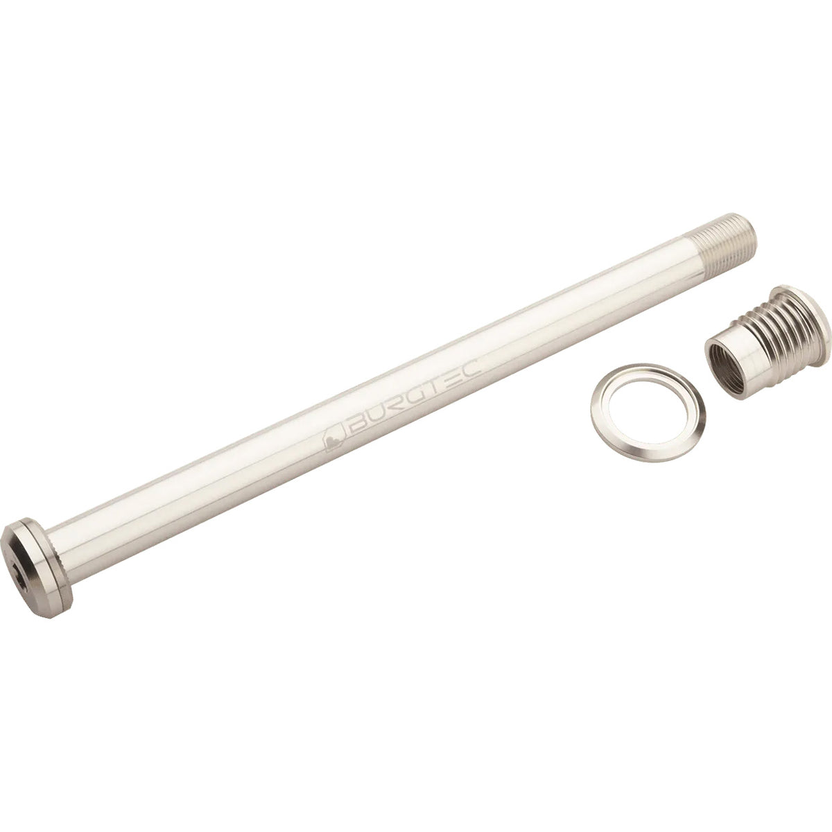 Burgtec Santa Cruz Rear Axle 12x173.7mm Rhodium Silver