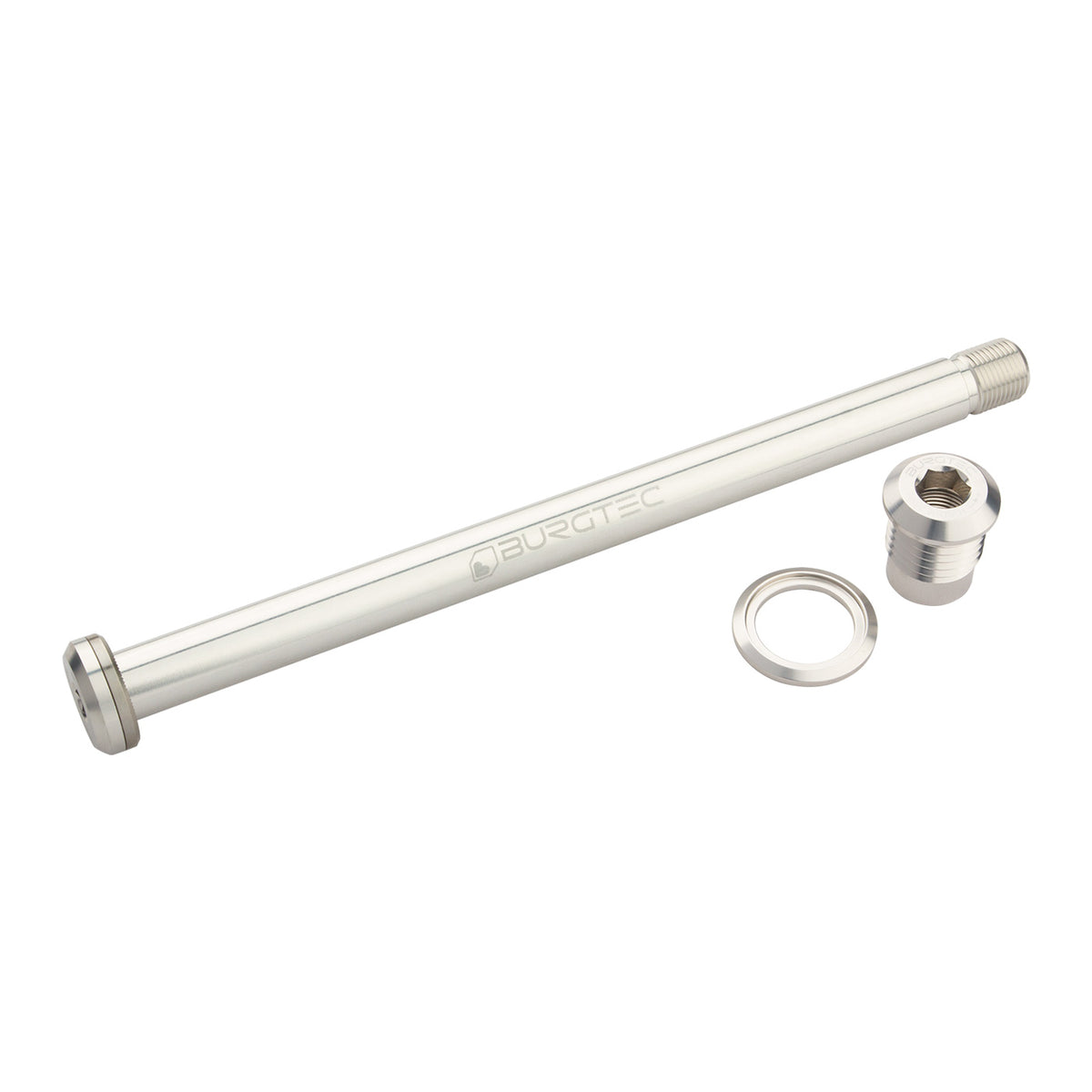 Burgtec Yeti Boost Rear Axle 12x174mm Rhodium Silver