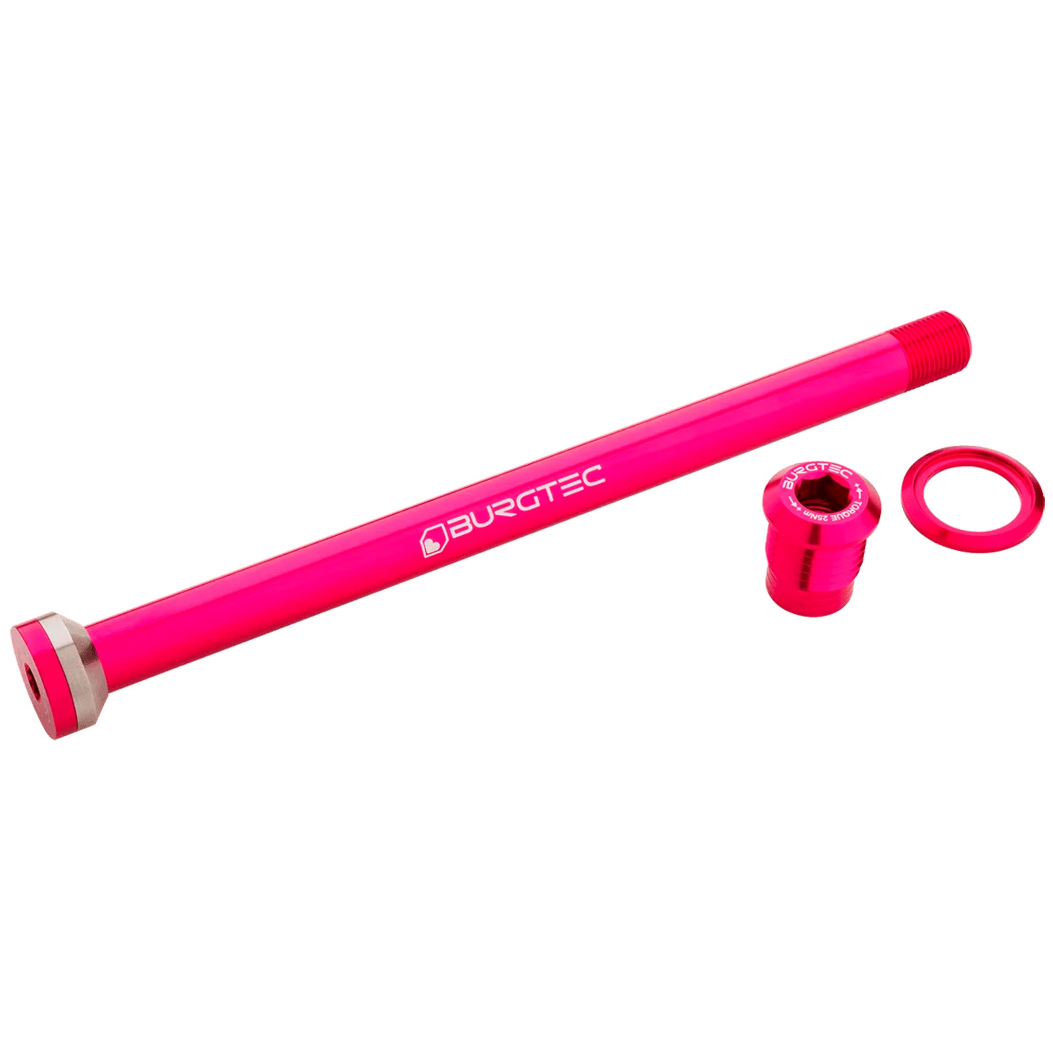 Burgtec Transition 175mm UDH Rear Axle Toxic Barbie Pink
