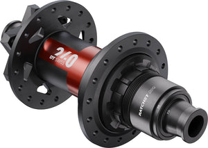DT Swiss 240 DEG Rear Hub - 12 x 148mm 6-Bolt XD Black/Red 28H DEG 90 DF
