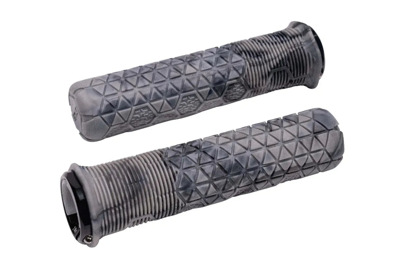 Fractal Lock-On Trail Grip - 34.5mm / Gray Swirl