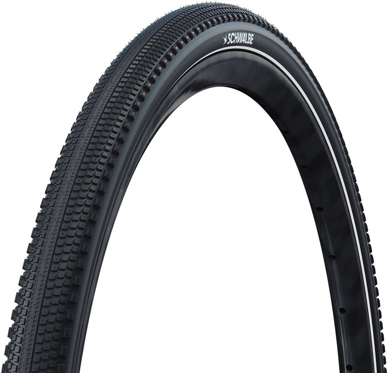 Schwalbe G-One Comp Plus Tire - 700 x 45 Clincher Wire BLK/Reflex Active PunctureGuard Green E-25