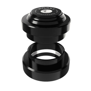 Works Components 1.5deg EC44-EC44 Angleset Headset : EC44/28.6 | EC44/40 External Threadless Complete Black Set 3 110-119mm