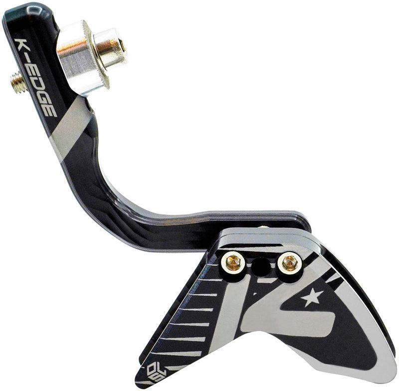 K-EDGE Elevate Race 1x Chain Guide - 40-52t Braze-On Black/Silver Anodized