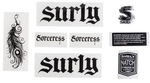 Surly Sorceress Decal Set - Black