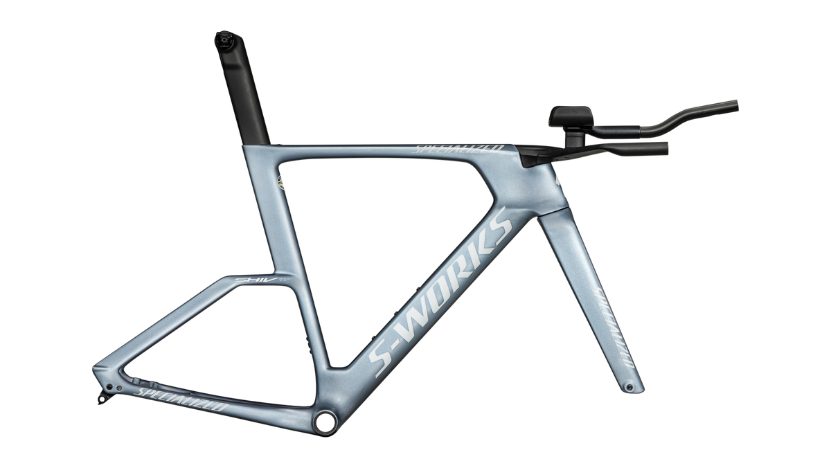 S-Works Shiv TT Disc Module - FACT 11r Carbon - Gloss Glacial Metallic / Red To Gold Pearl Edge Fade / Metallic White Silver / XS