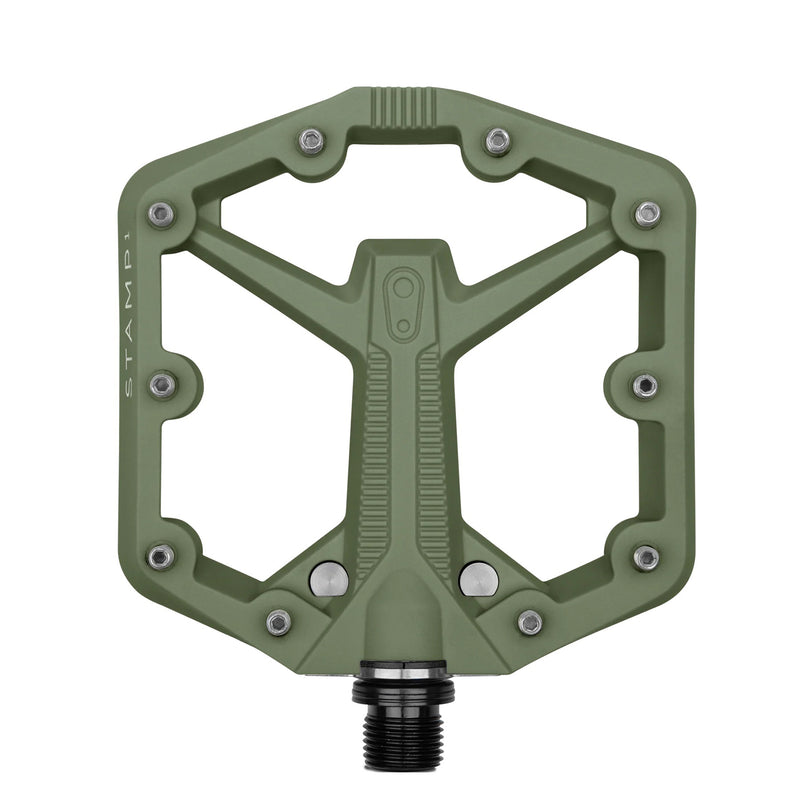 Crankbrothers Stamp 1 Gen 2 Pedals - Platform Composite 9/16" Green Small