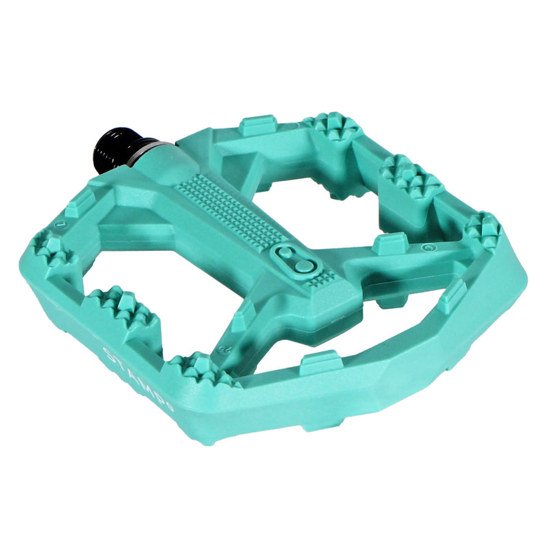 Crankbrothers Stamp 0 Small Platform Pedals Turquoise