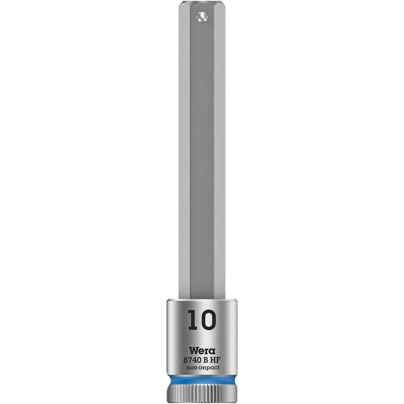 Wera Tool 3/8" 8740 B HF1 Zyklop Long Hex Bit Socket 10mm