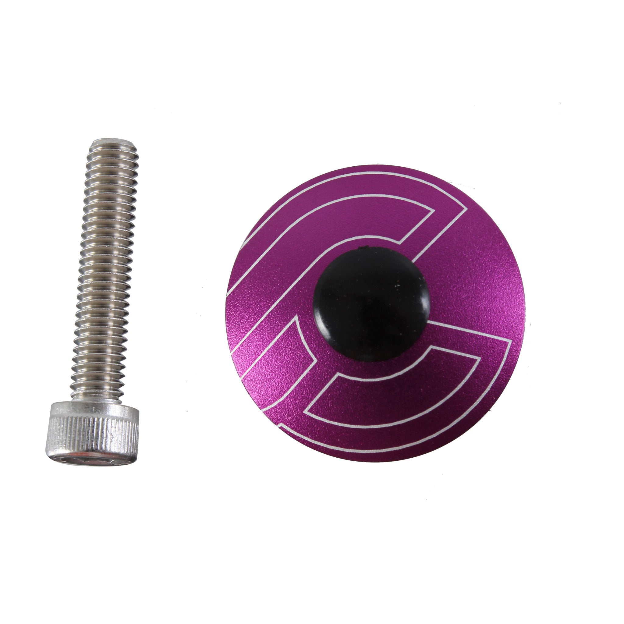 Cinelli Top Cap Kit Cinelli 1-1/8" Alloy Steerers Purple