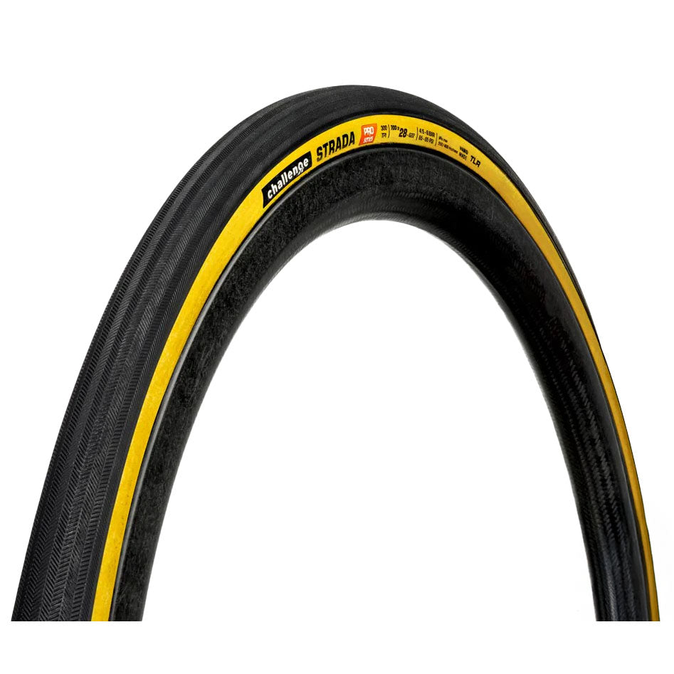 Challenge Tire Strada Pro Tire TLR 700x28 Black/Tanwall