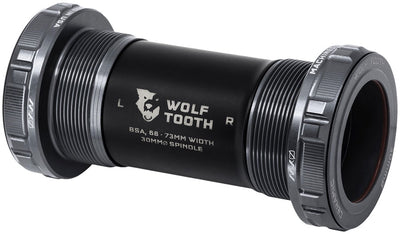Wolf Tooth MK0 Bottom Bracket - English BSA 68/73mm For 30mm Spindle Shadow Gray