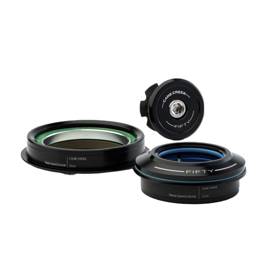 Cane Creek 50 Headset - ZS44/28.6/H8 Upper | ZS56/40 Lower Tapered Black