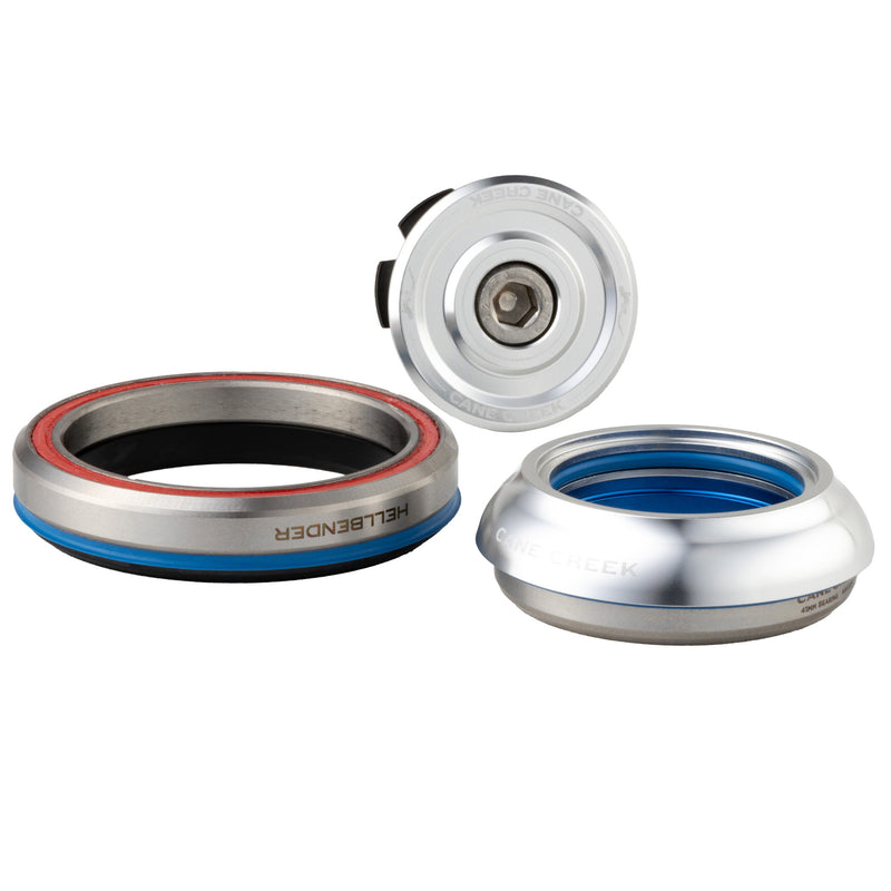 Cane Creek Hellbender 70 Headset - IS42/28.6/H9 Upper | IS52/40 Lower Tapered Silver