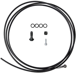 Magura Hydraulic Brake Hose - 2500mm Banjo Line Fitting Black