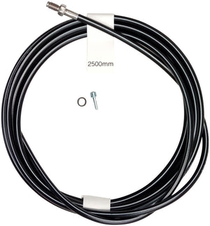 Magura Hydraulic Brake Hose - 2500mm Straight Line Fitting Black