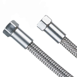 Trickstuff Goodridge Raw Hose Kit w/Union Nuts 900mm Silver