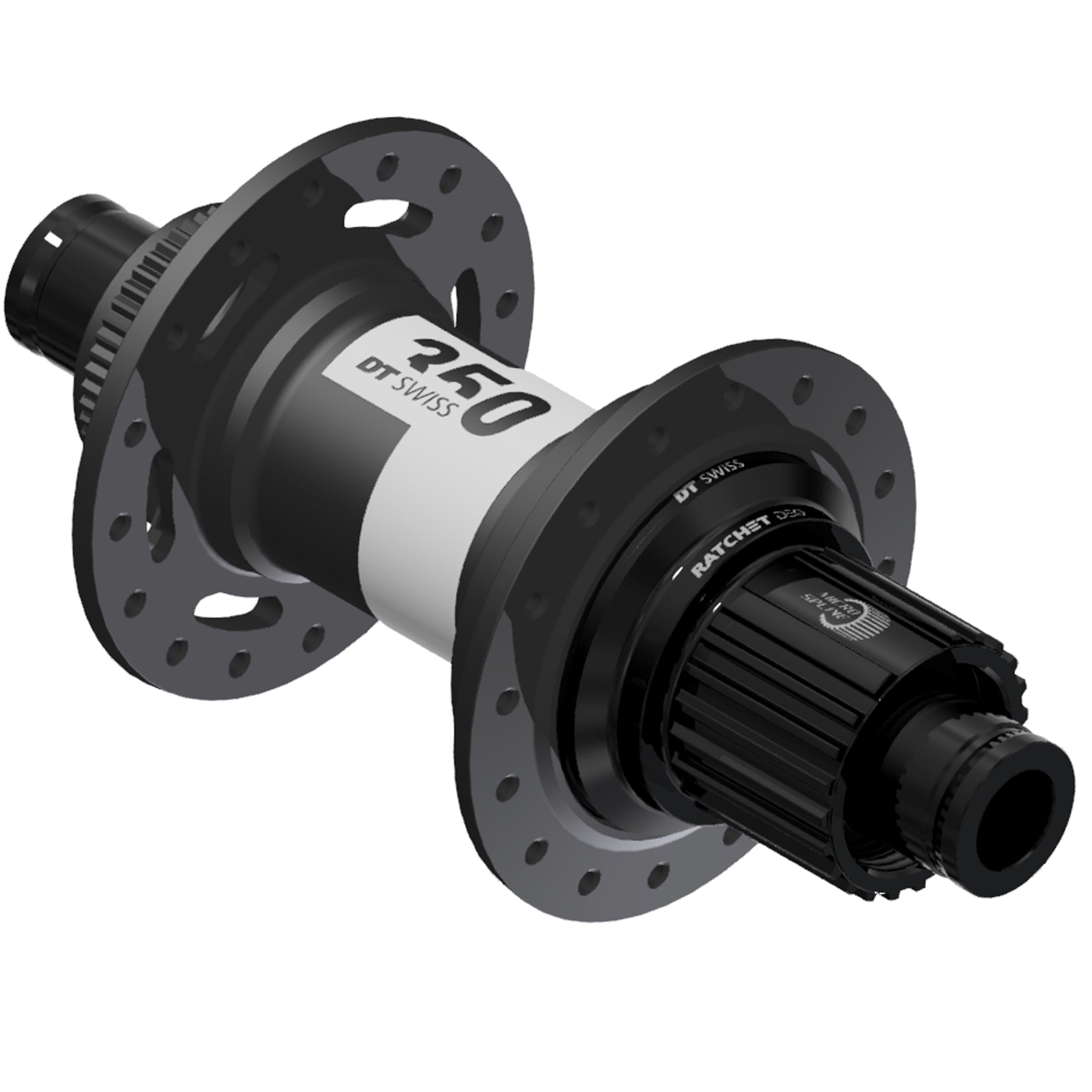 DT Swiss 350 DEG Rear Hub - 12 x 148mm Center-Lock Micro Spline BLK 28H 72pt