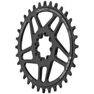 Wolf Tooth Components 8-Bolt Oval Direct Mount Ring (3mm Offset) 30T Blk