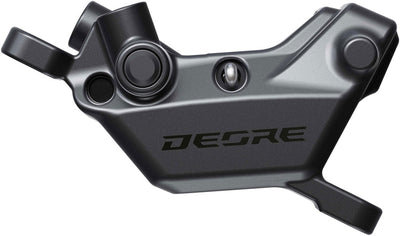 Shimano Deore BR-M6220 Disc Brake Caliper - Front Rear Post Mount 4-Piston Includes D02S-MX Metal Pads Gray