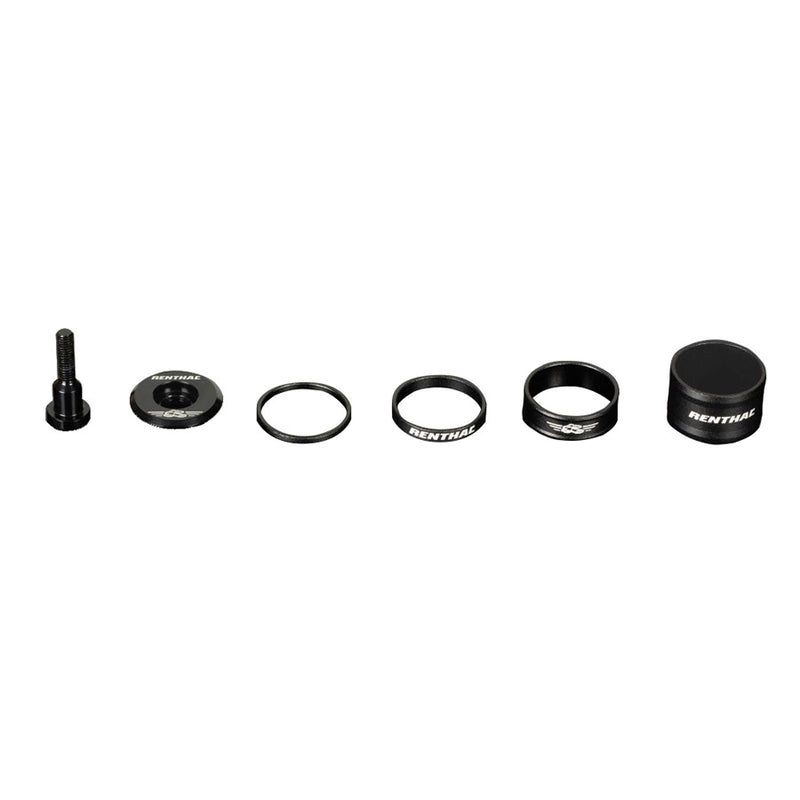 Renthal Top Cap and Spacer Kit 1-1/8'' Black Kit
