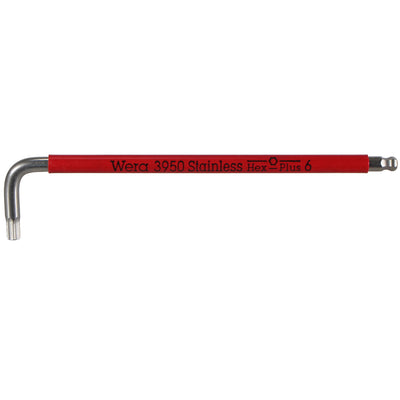 Wera Tool 3950 SPKL Multicolor Stainless L-Key 6mm