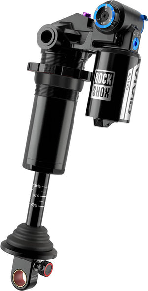 RockShox Vivid Coil Ultimate RC2T Rear Shock - 185 x 52.5mm Reb 55 / Comp 34 Adj. Hydraulic Bottom Out L/45 Standard Trunnion D1