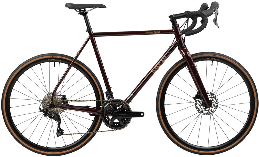 Surly Midnight Special Bike - 700c Steel 105 2x12 Carbon Fork BLK Cherry Fizz 60cm