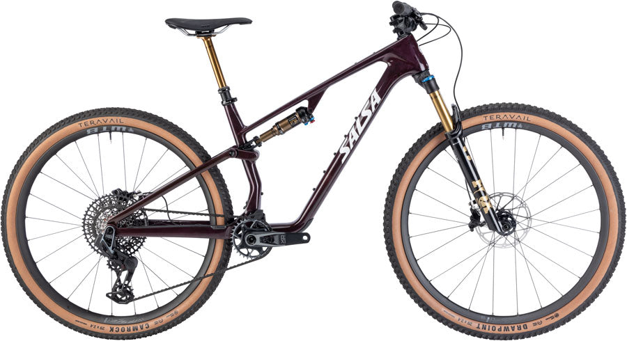 Salsa Spearfish C DLX X0 AXS Transmission Bike - 29" Carbon Deep Orchid Carbon Small