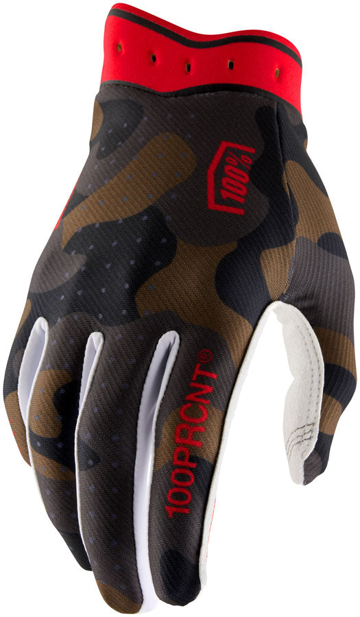 100% Itrack Gloves - Camo Medium
