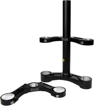 Ohlins DH38 Suspension Fork Crownset - 50mm Offset Flat Riser Upper Crowns Includes Fork Bumpers