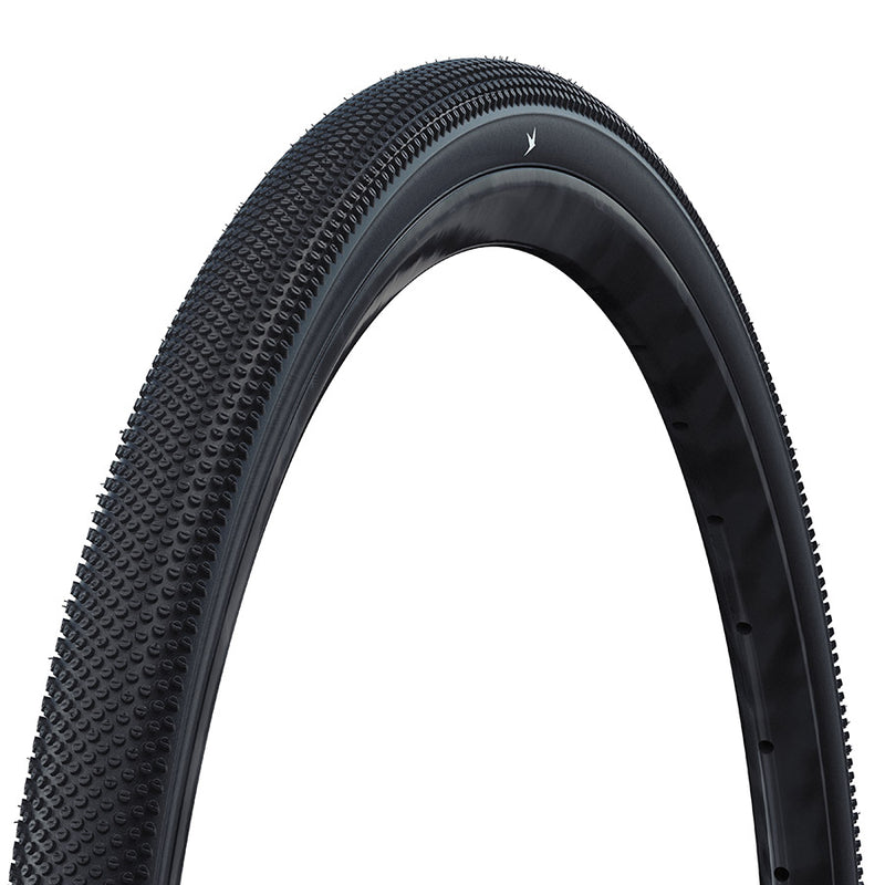 Schwalbe G-One Allround Hybrid Tire 700x35C Folding Tubeless Ready Addix Green RaceGuard 67TPI Black