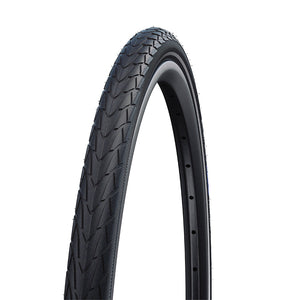 Schwalbe Marathon Racer Hybrid Tire 700x30C Wire Clincher Addix Green RaceGuard Reflex 67TPI Black