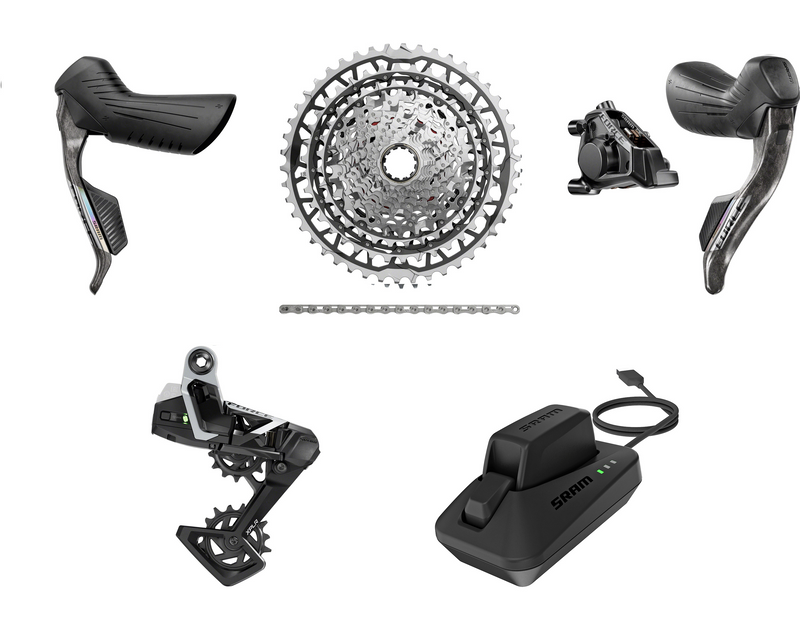 SRAM Force E1 XPLR 13-Speed eTap HRD AXS Groupset - Force HRD Shifters, Rear Derailleur, Battery/Charger, Chain & Cassette