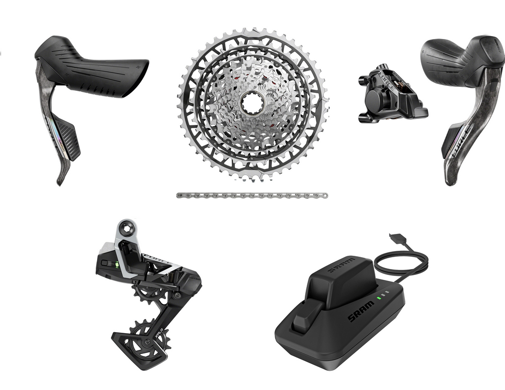 SRAM Force E1 XPLR 13-Speed eTap HRD AXS Groupset - Force HRD