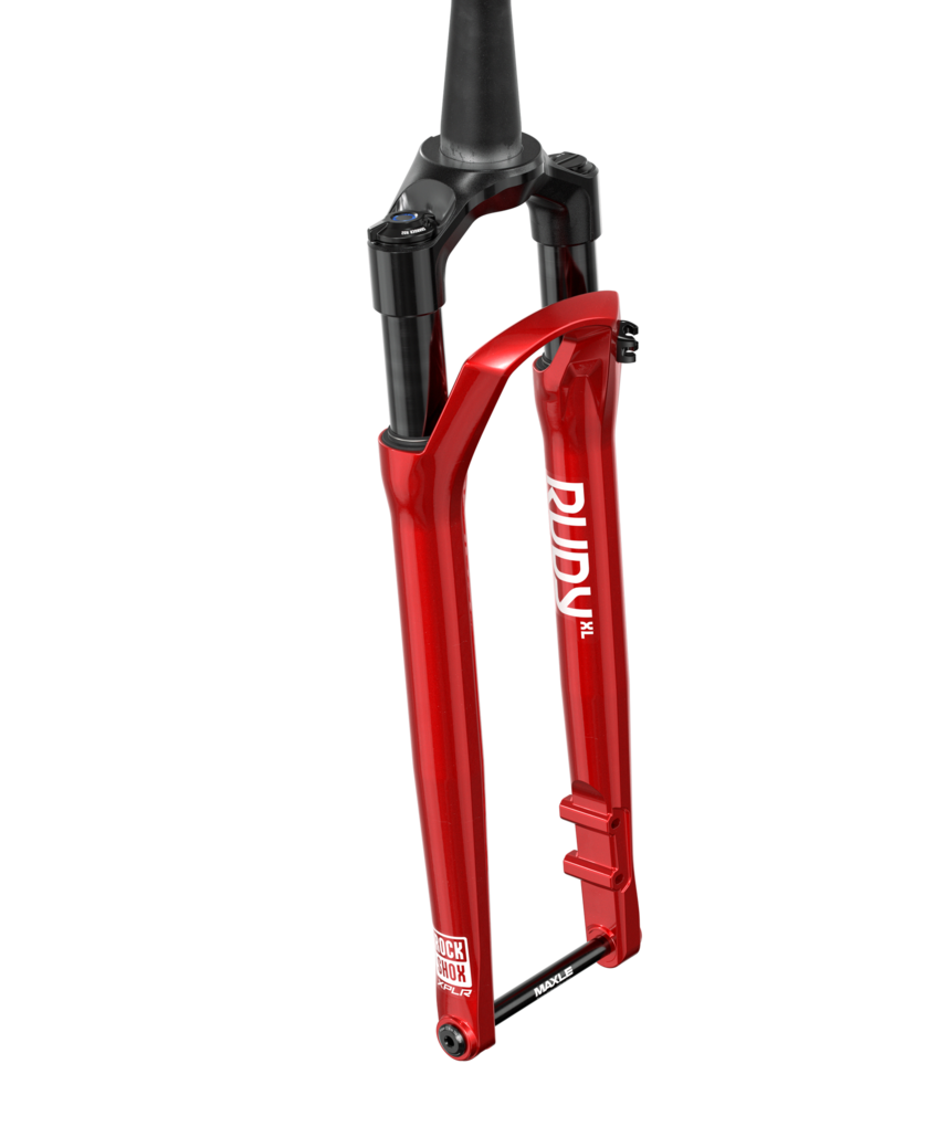 RockShox RUDY XL Ultimate Race Day 2 Suspension Fork - 700c 50 mm 12 x 100 mm 45 mm Offset Electric Red A1