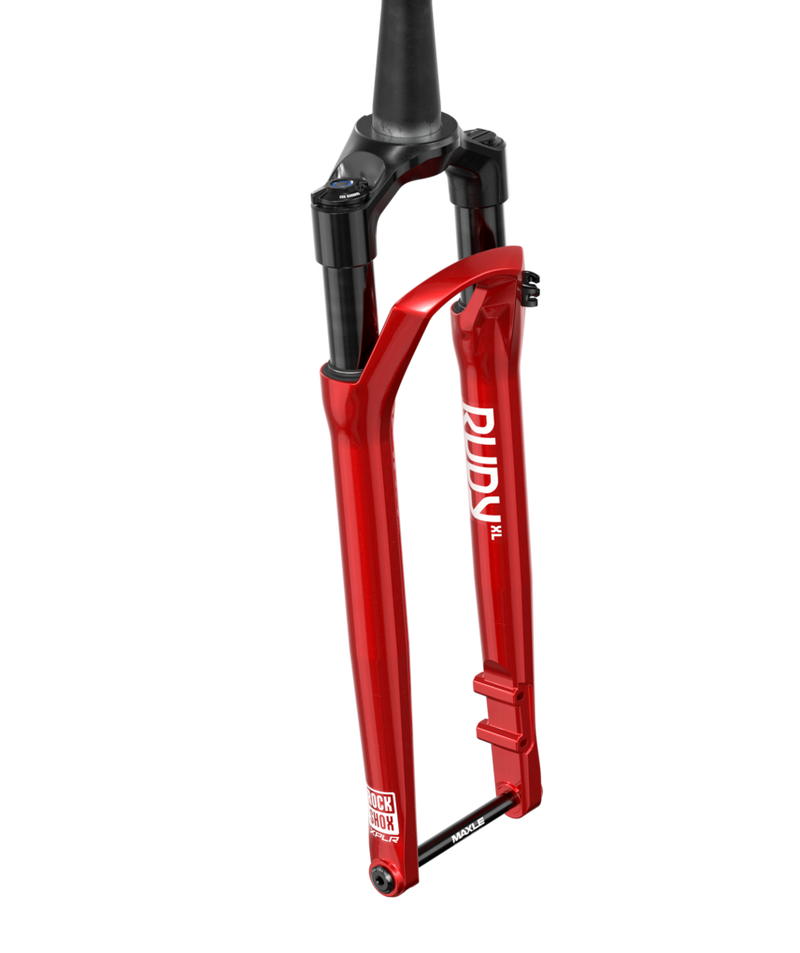 RockShox RUDY XL Ultimate Race Day 2 Suspension Fork - 700c 60 mm 12 x 100 mm 45 mm Offset Electric Red A1