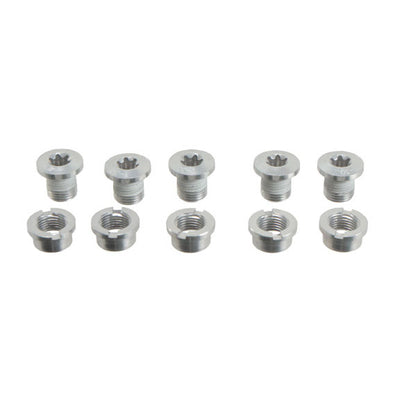 FSA Torx Single Ring Bolt Set Silver Aluminum