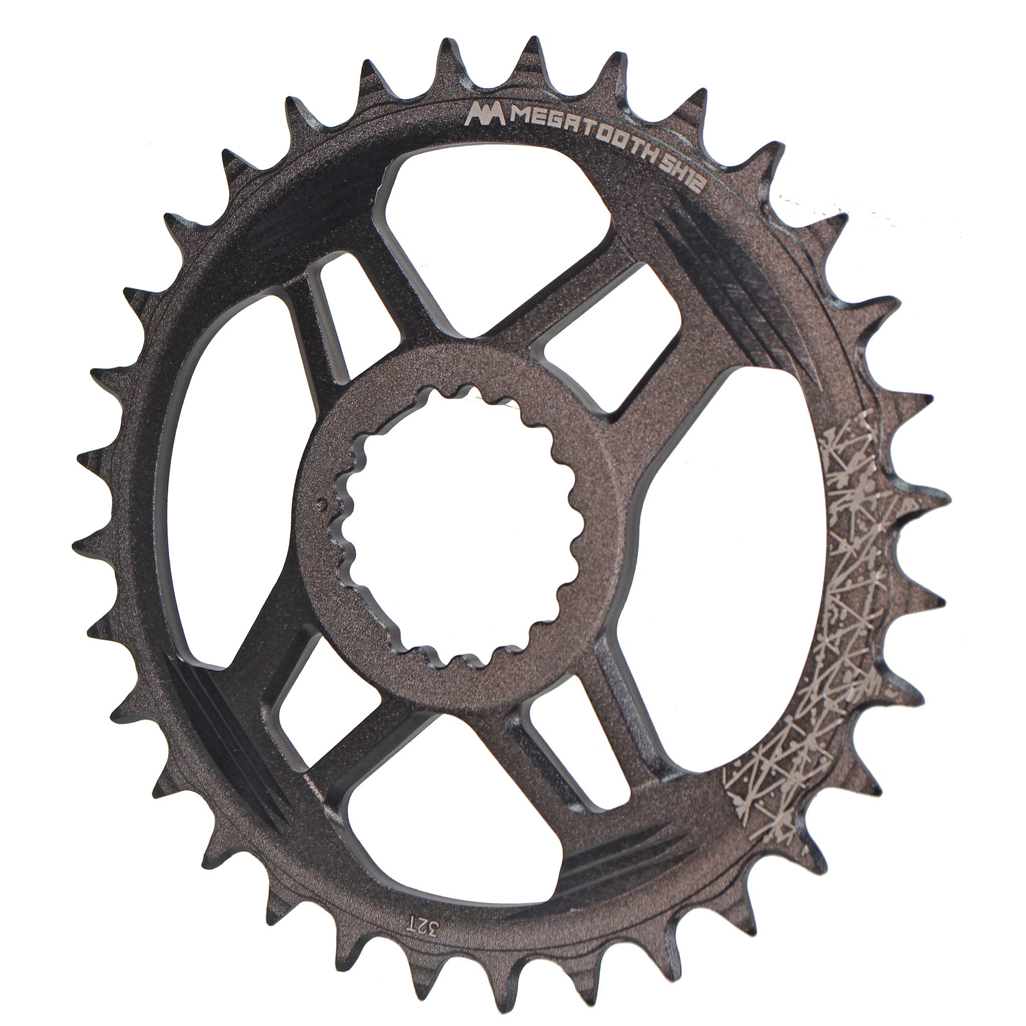 Full Speed Ahead Gradient Direct Mount SH12 Chainring - 32t FSA Direct Mount Compatible Shimano 12-Speed Hyperglide+ BLK