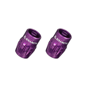 Granite-Design Juicy Nipples Schrader Purple Pair