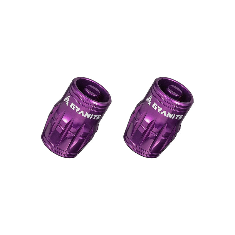 Granite-Design Juicy Nipples Schrader Purple Pair