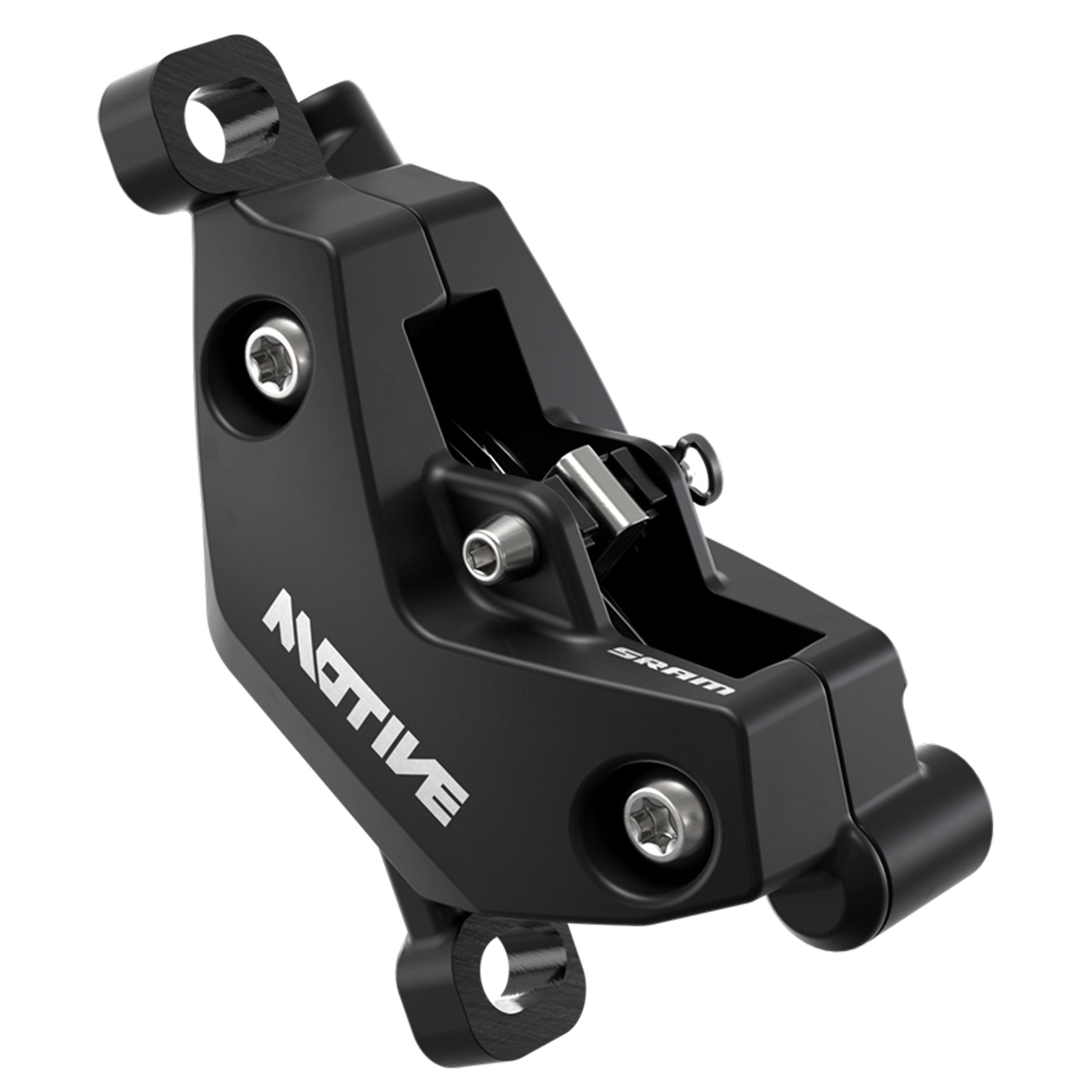 SRAM Motive Bronze Disc Brake Caliper Assembly - Front/Rear Post Mount 4-Piston Diffusion BLK A1+