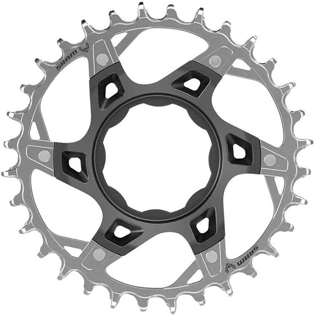 SRAM XX T-Type Chainring - 34t TQ Ebike Direct Mount Silver