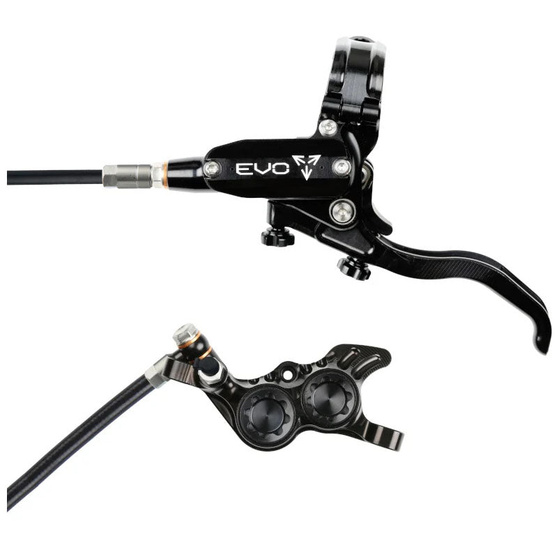 Hope Tech 4 Evo GR4 Disc Brake and Lever - Left/Front, Post Mount 74mm, Black