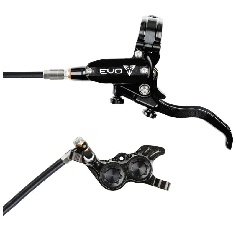 Hope Tech 4 Evo GR4 Disc Brake and Lever - Right/Rear, Post Mount 74mm, Black