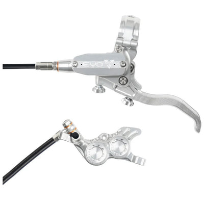 Hope Tech 4 Evo GR4 Disc Brake and Lever - Left/Front, Post Mount 74mm, Silver