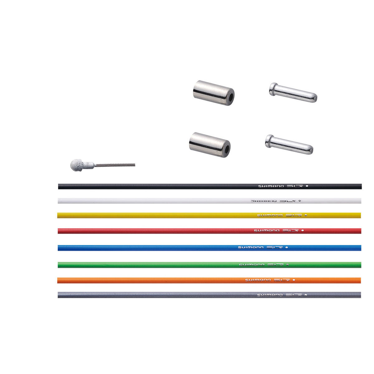 Road Ptfe Brake Cable Set - White