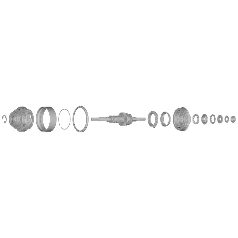SG-C6001-8D Internal Assembly (Axle Length 187 Mm)
