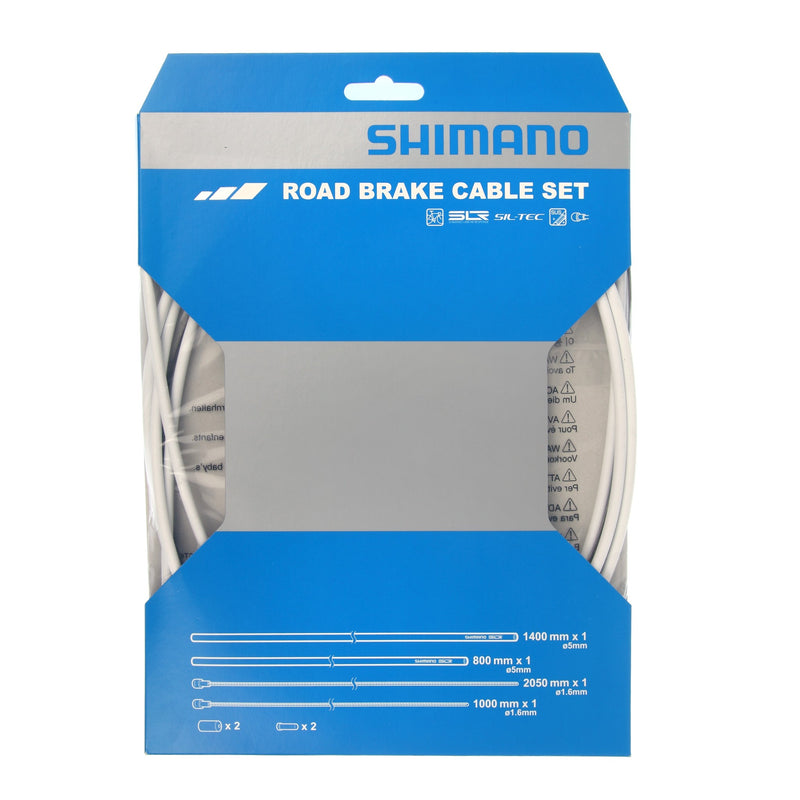 Road Ptfe Brake Cable Set - White
